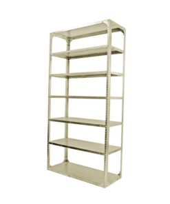 Bolted Shelving Steel Bay 7 Shelves - Uni-Angle - Seven Shelf Kit - Painted - 274.3 x 91.4 x 76.2 cm