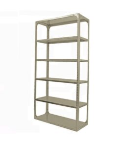Bolted Shelving Steel Bay 6 Shelves - Uni-Angle - Six Shelf Kit - Painted - 213.4 x 91.4 x 91.4 cm