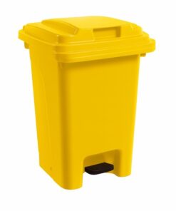 Plastic Pedal Bin - Foot Operated - 60L - Yellow