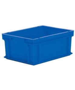 Matlock Euro Container - Polypropylene - 40 x 30 x 22 cm - Food Approved - Stackable - Chemical Resistant - Blue