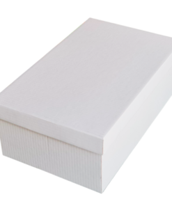 Base & Lid – Shoe Box – White Kraft – 325 x 200 x 115mm