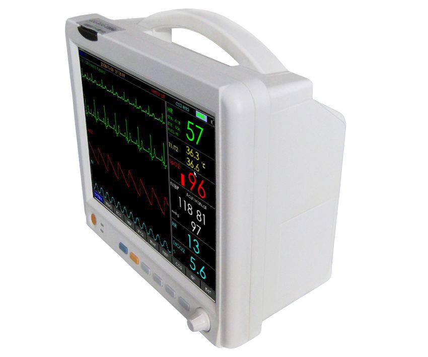 P Monitor Jr2000D & Nibp/ Pr/Spo2/Temp/Ecg/Etc02 12 Inch Screen