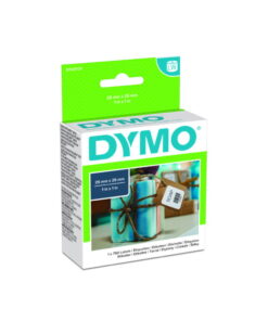 Dymo Original Label for LabelWriter, White, Removable, 1 x 750 Labels, 25mm x 25mm