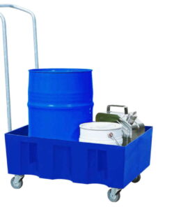 Asecos Drain Tray 725x525x380 mm PE, Payload 120 kg, Without Grating, With Reels