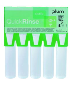 B-Safety Plum QuickRinse Refill Eye Wash Ampoules Sterile, 0.9% NaCl, Pack of 5 Ampoules á 20 mL