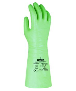Uvex Protection Gloves RUBIFLEX S NB35S Nitrile (NBR) 35 cm, Size 10, Type 98891, Green, Pair