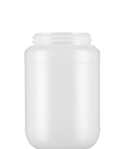 Kautex Textron Storage Jar, Round, HDPE Natural, 1000 mL, Without Lid (9073074)