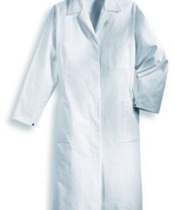 Uvex Ladies' Laboratory Coat, Size 50, White, 100% Cotton, 1/1 Arm Type (81509)