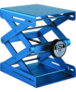 Rudolf Grauer Lab Jack Swiss Boy 105 Aluminium, Blue, Plate 80x75 mm Load 30 kg