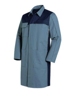 Uvex Men’s Laboratory Coat, Size 44/46, Grey, 65% Cotton, 35% PE, 1/1 Arm with Snaps, Type 16284