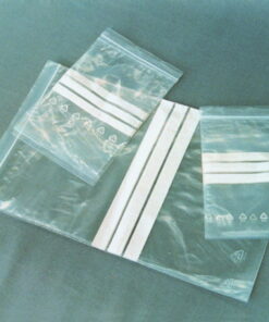 LLG Pressure Seal Bag PE 120 x 170 mm with Write-On Patch, Pack of 100