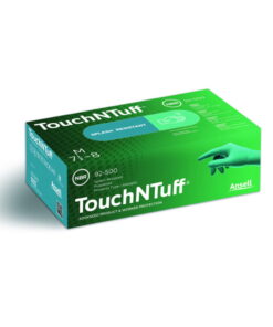 Ansell Disposable Gloves, Nitrile "Touch N Tuff" Size S (6.5-7), Well Powdered, Green
