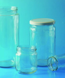 LLG Wide Neck Jar 720mL with Twist-Off Thread Opening 82mm, Pack of 12