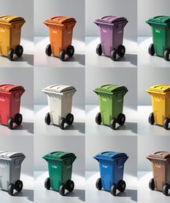 550 liter violet wheelie bin