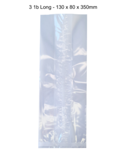 Cellophane Packets (100 units)(3lb (LONG) 130 + 80 x 350mm 30 mic)