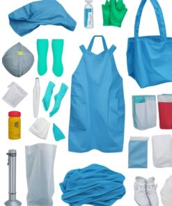 Disposable mop caps blue 30 gsm