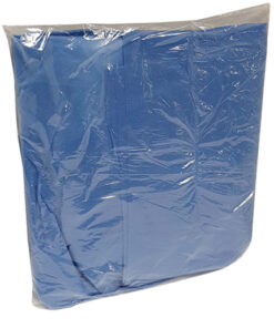 GOWN REINFORCED PATIENT BLUE 30GSM – Singles