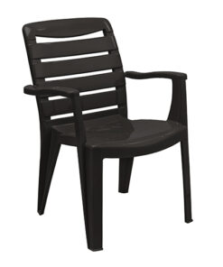 Mia High Back Chair- Black