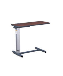 overbed table – aluminium + wooden top