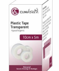 Plastic Tape Transparent 10cm x 5m – Singles