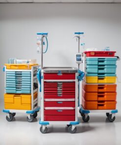 stainless steel instrument trolley