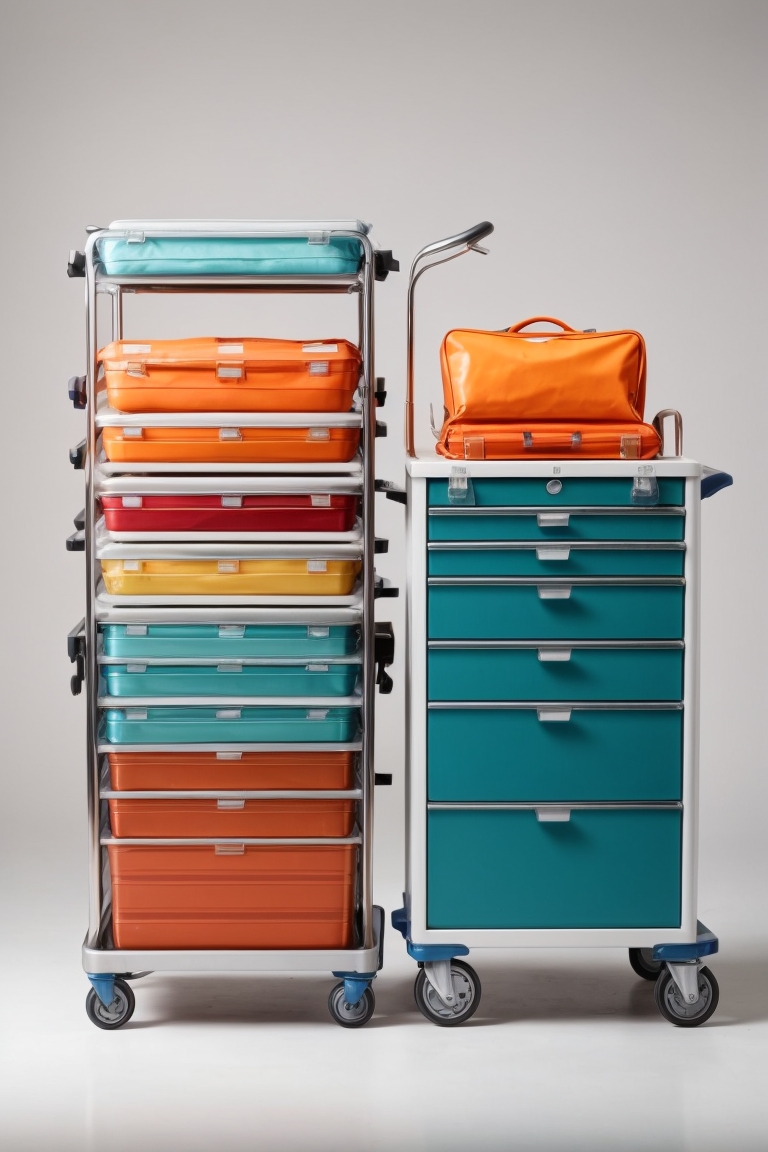 medical computer trolley