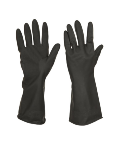Black Rubber Household Gloves
