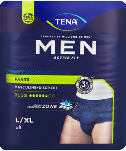 TENA MEN LARGE ACTIVE FIT PANTS PLUS 8s
