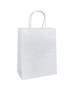Eco Bag – A4 White kraft with Paper Twist Handle
