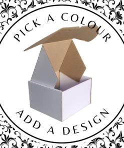 Design Shipper Box (Tall Square) – White Kraft