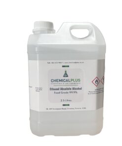Ethanol Absolute Alcohol, Food Grade 99.9% 2.5L