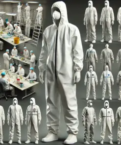 Kimberly-Clark Kimtech Science A7 P+ Lab Coat, Size L, White, Pack of 15