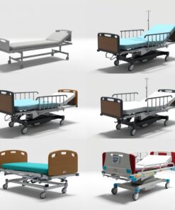 Hospital bed Electric - Universal with folding sides 5 FUNCTIONS