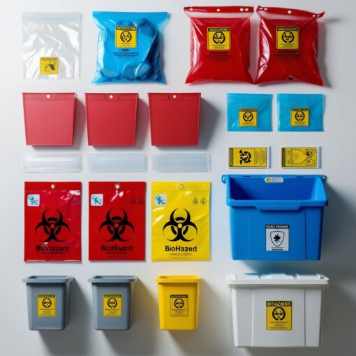 Rotating Lid Design oakridge sharps container – 1 liter 2 pack – easy use rotating lid ...