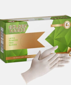 Powder Free Latex Examination Gloves (Golden Hands)