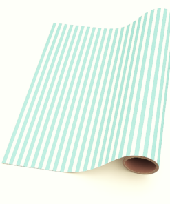 Thin Stripe – Turquoise & White (5m x 50cm)