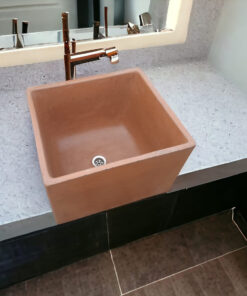 Alternative view of Choc Plum Bespoke Single Butler Basin 45 X 40 X 31Cm