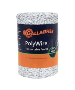 Gallagher Wire Poly White 6Ss 500M