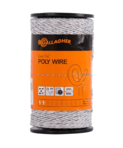 Gallagher 2Mm White Poly Wire White 200M