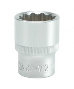 Bi-hex Socket - 12 Point - Chrome Vanadium - 1/2" Connector - Standard Length - 21mm - YT-1283