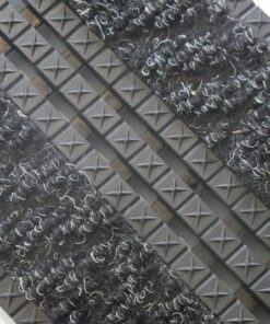 Entrance Mat - Premier Star Gripper Plus Floor Tile with PP Inserts Open - 45 x 30 x 1.4 cm - Charcoal - PSG010001