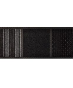 Disinfectant Mat - COBAcare Trio Zone - 99.5 x 39.5 x 1.5 cm - Black, Dark Grey and Grey - CDM005