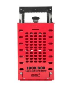 Lockout Box - Group - Holds 14 Locks - Red - Steel - 16.3 x 9.5 x 35.1 cm