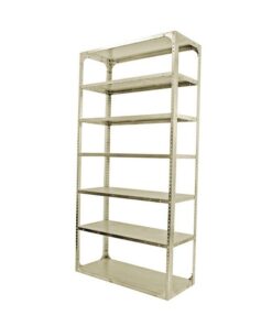 Bolted Shelving Steel Bay 7 Shelves - Uni-Angle - Seven Shelf Kit - Painted - 304.8 x 91.4 x 30.5 cm