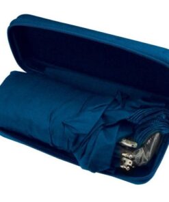 Compact umbrella in a polyester box with zip