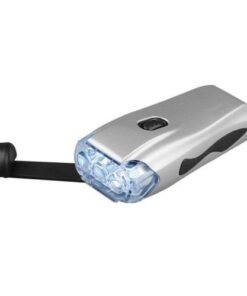 This dynamo torch works without any batteries! The three LEDs pr