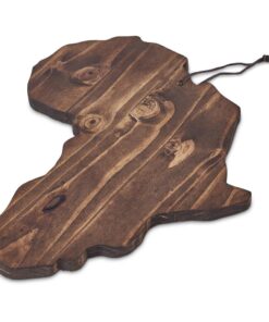 African Map Shaped Wooden Serving Board – Unique Corporate Gift
