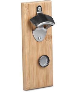 Akeru Eco Friendly Bamboo Fridge Bottle Opener With Strong Back & Front Magnet