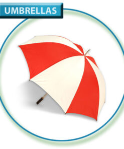 Green & White Golf Umbrella Polyester