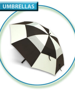 Red & White Gust Buster Golf Umbrella